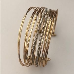Stella &dot gold tone cuff bracelet new